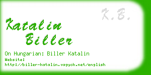 katalin biller business card